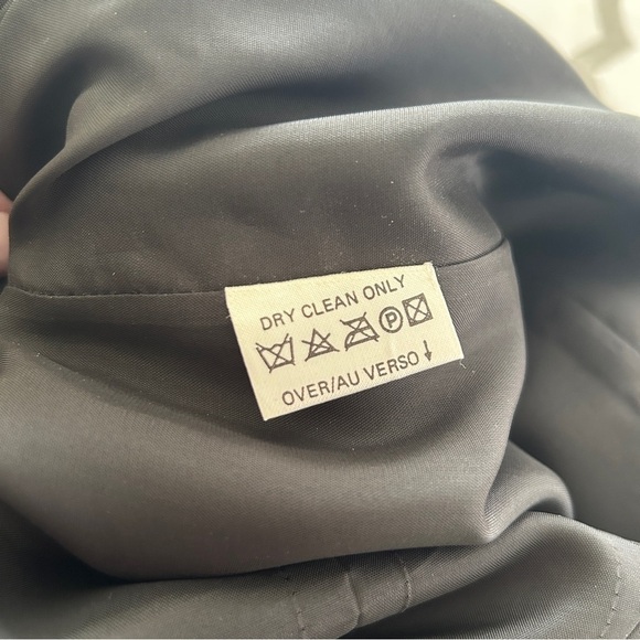 Liz Claiborne Black Cocktail Dress Sheath with Overlay Lace Hem Vintage size 16 - Picture 17 of 17